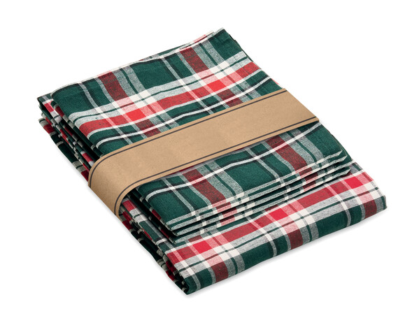Chequer cotton tablecloth set Santable
