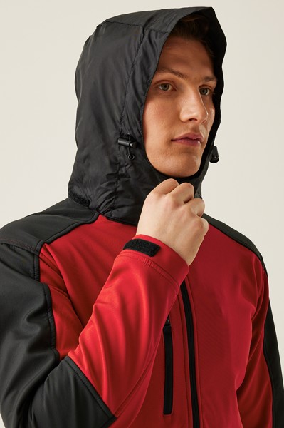 Hydroforce - 3-Layer Membrane Hooded Softshell - Oxford Blue / Black / 2XL