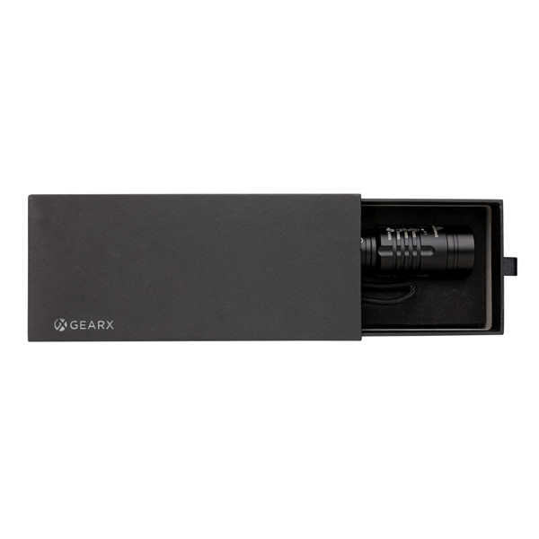 GearX torch 1000 lumen, 2000 mAh battery