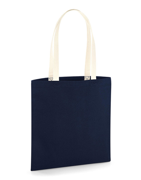 Earthaware™ Organic Bag For Life - Contrast Handle - Black / Natural / ONE SIZE