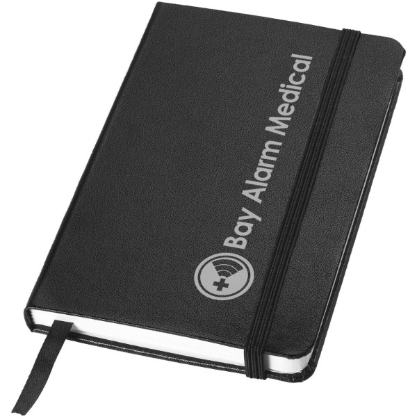 Classic A6 hardcover lommenotesbog - Ensfarvet Sort