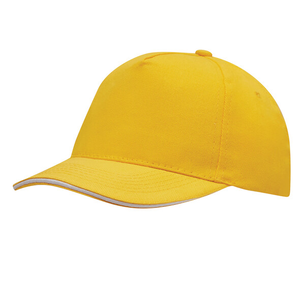 5 Panel Sandwich Cap Walk - Yellow