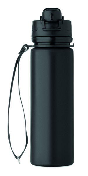 Foldable silicone sports bottle Lett - Black