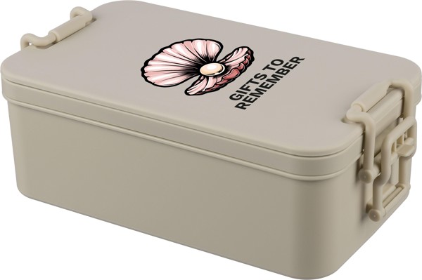 PP two-layer lunchbox Siena - zwart
