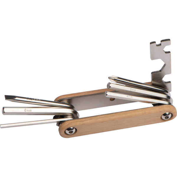 Bicycle Tool in wooden casing ROBERTA - Beige