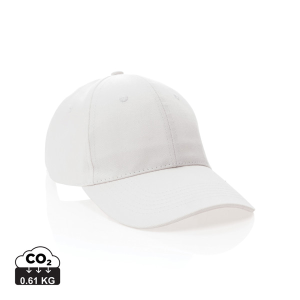 Impact 6 Panel Kappe aus 280gr rCotton mit AWARE™ Tracer - Weiß