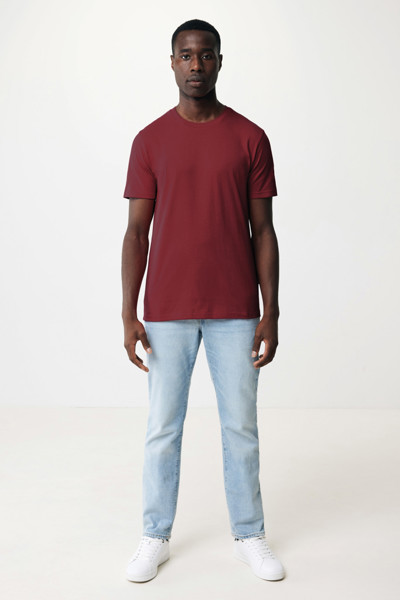 T-shirt en coton recyclé Iqoniq Bryce - Rouge Bordeaux / S