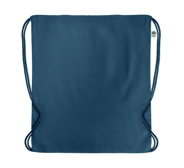 Borsa con coulisse in cotone or Yuki Colour - Blu