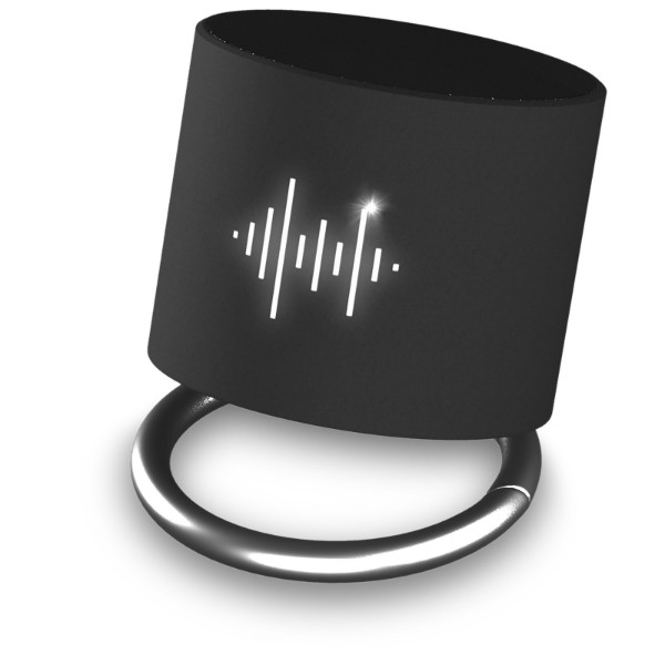 SCX.design S26 light-up ring speaker - Solid Black / White