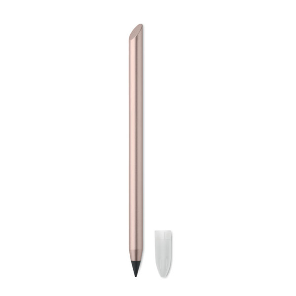 Penever inkless pen, recycled aluminium - Beige / Red