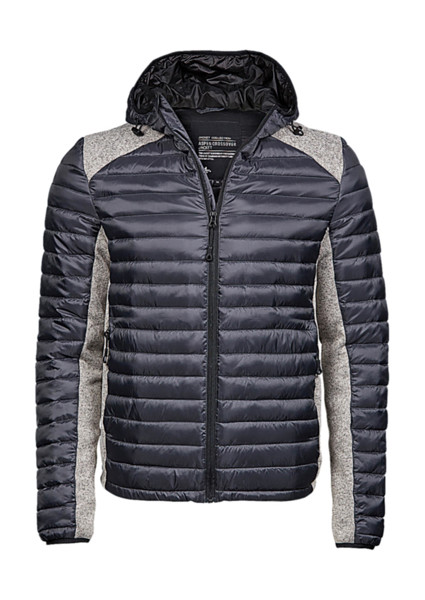 Hooded Outdoor Crossover Jacket - Space Grey / Grey Melange / 2XL