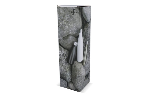 Sagaform Bouteille en acier Nils Chrome 500 ml
