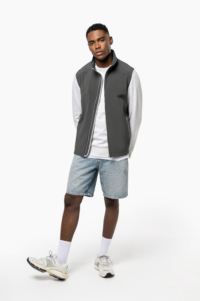 2-Layer Softshell Bodywarmer Vest KA423 - Dark Grey / XXL
