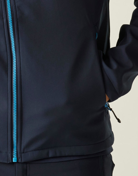 Navigate 2-Layer Hooded Softshell Jacket - Black / Lime Green / 3XL