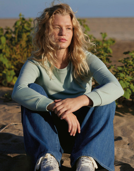 Crew Neck / Women French Terry - White / S