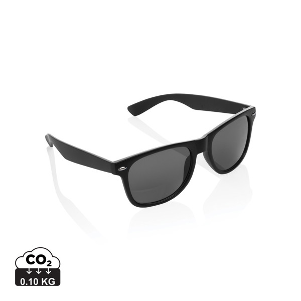 GRS recycled PC plastic sunglasses - Black