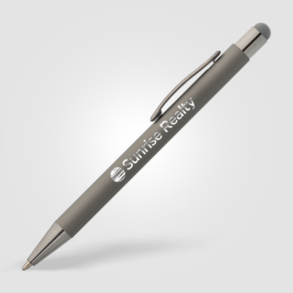 Bowie Softy Monochrome Stylus Pen - Gunmetal / Laser