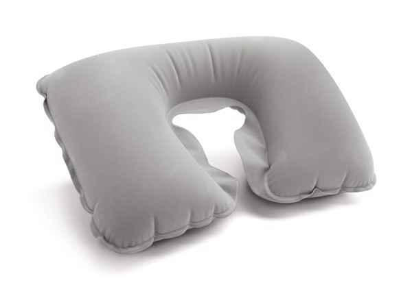 STRADA. Inflatable neck pillow - Light Grey