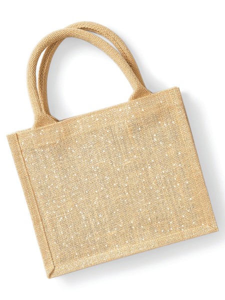 Shimmer Jute Mini Gift Bag
