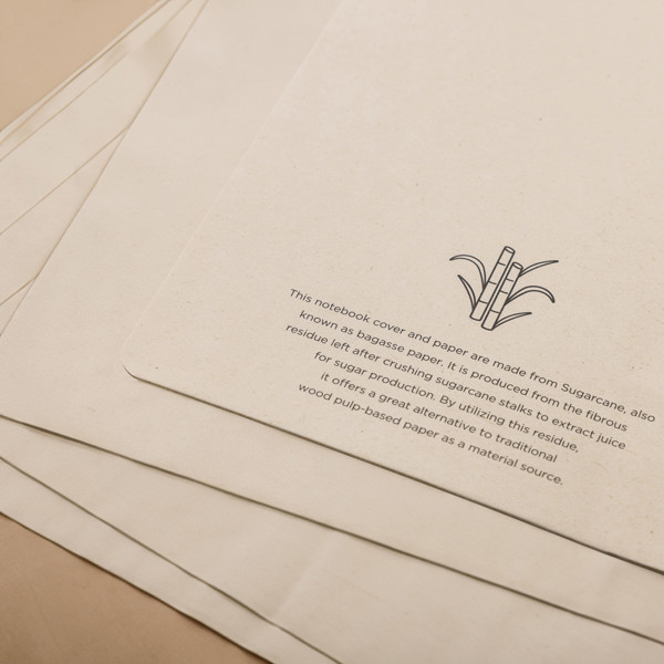 Stylo Sugarcane paper A5 Notebook - Brown