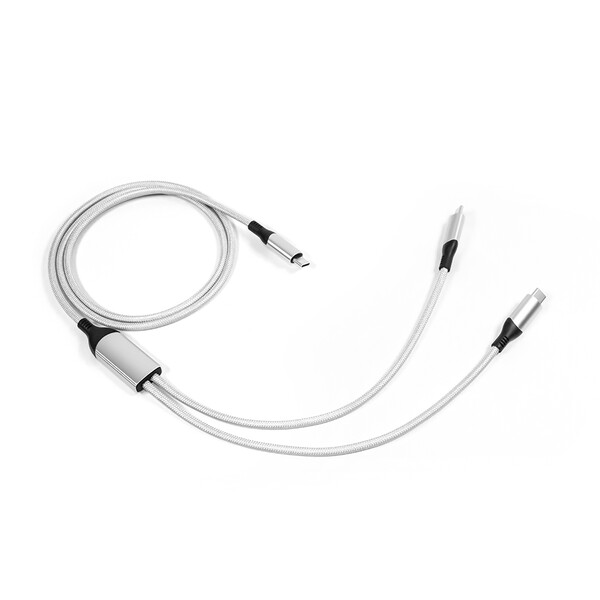 2in1 Fast Charging Data Cable UC075 - SILVER