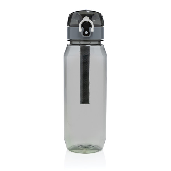Uzamykateľná fľaša na vodu Yide 800ml RCS RPET - Čierna