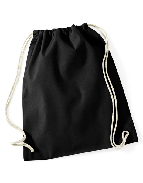 Recycled Cotton Gymsac - Black / ONE SIZE