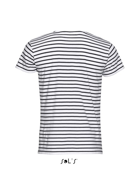 Sol's Miles Men - Round Neck Striped T-Shirt - S