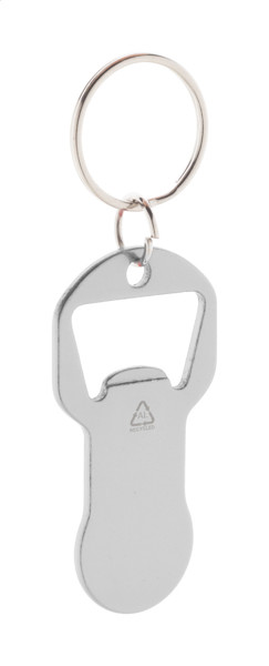 Bottle Opener Keyring Biropi - Silver