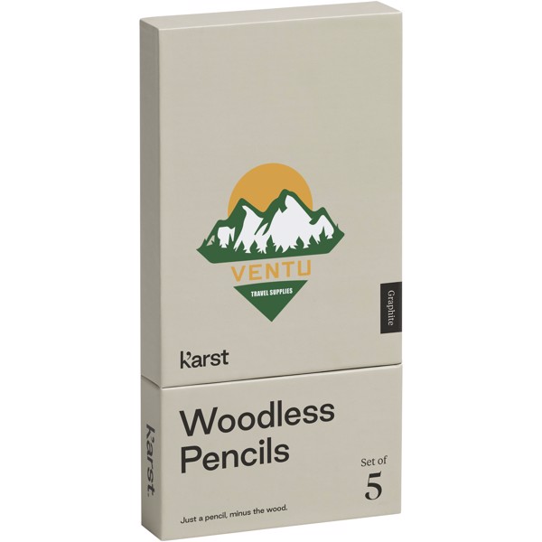 Karst® 5er-Pack 2B holzlose Graphitstifte