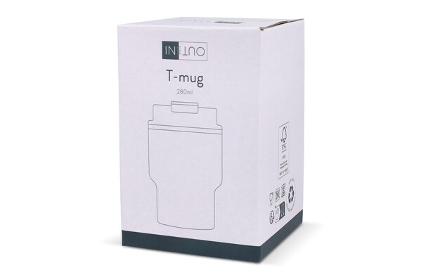 Toppoint izolirana skodelica 280 ml, reciklirano jeklo - Temno siva