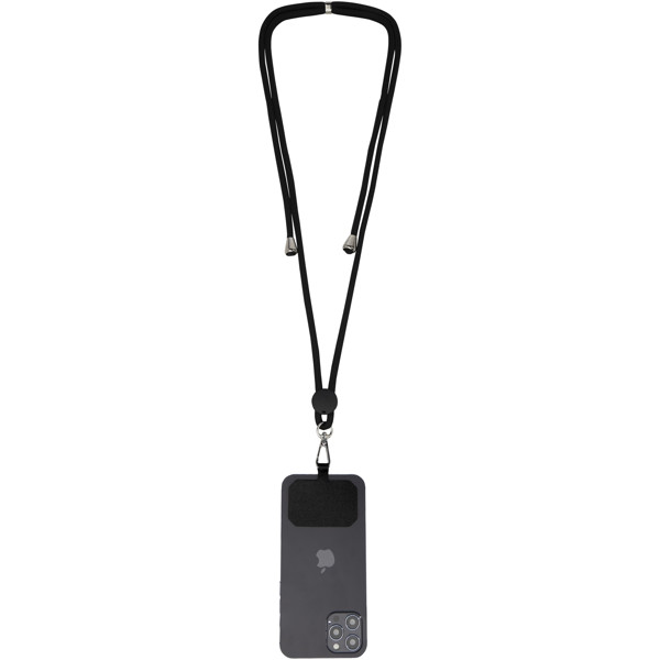 Kubi lanyard voor telefoon - Zwart
