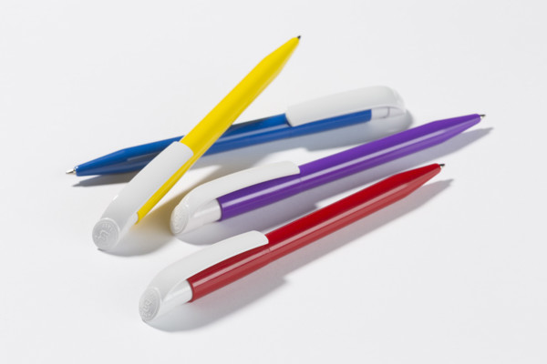 Bolígrafo Color Clip Blanco