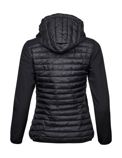 Ladies' Hooded Crossover Jacket - Black / M