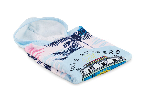 Full colour hooded towel in 300gsm polycotton - 90x110cm