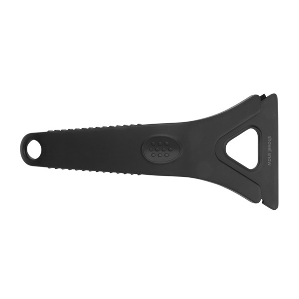 Polard RCS certified recycled plastic 3-in-1 ice scraper - Black