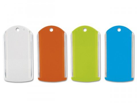 KEY-RING LABEL HOLDER - Blanc / 