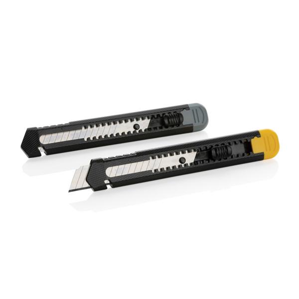 Refillable RCS recycled plastic snap-off knife - Yellow