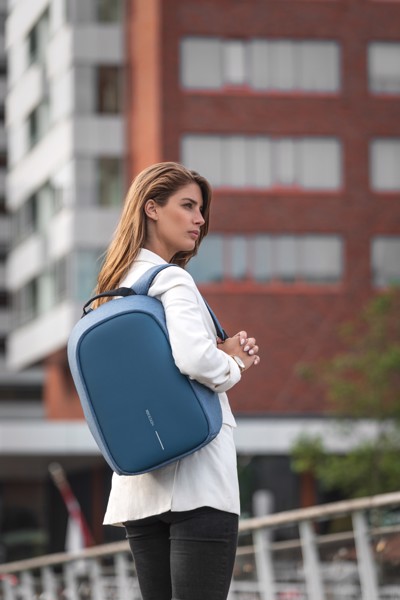 XD Design Bobby Hero Small backpack, USB, 13.3" laptop - Light Blue / Black