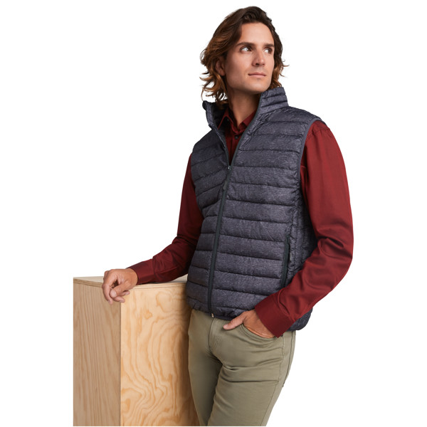 Oslo men's insulated bodywarmer - Solid Black / 2XL