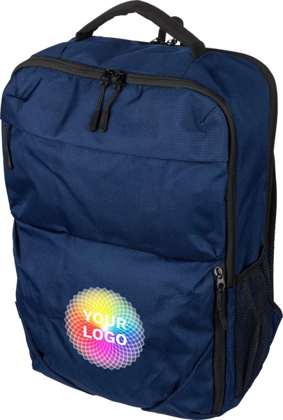 rPET (300D) polyester Ocean Bound Rugzak Tova - zwart