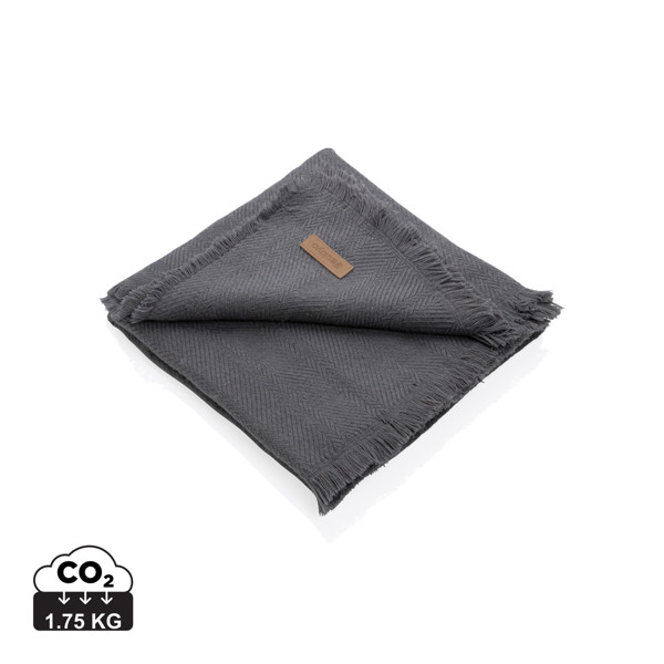 Ukiyo Aware™ Polylana® woven blanket 130x150cm - Grey