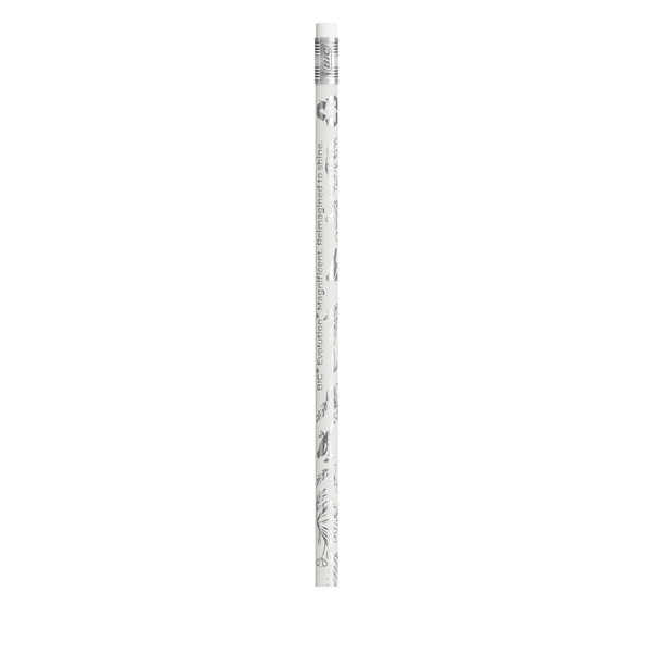 BIC® Evolution® Magnificent Eraser pencil - Blanco (Para Digital)