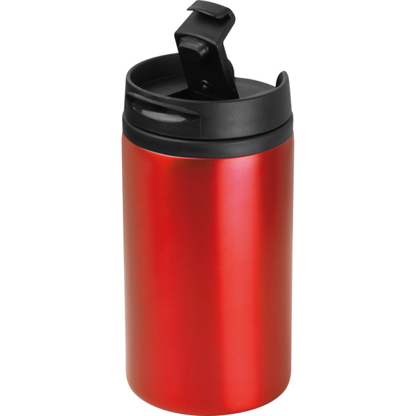 GARY Fém termoszbögre, 250 ml - Red