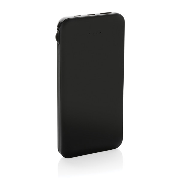 Lockhart powerbank 10.000 mAh, reciklirana plastika, kabli