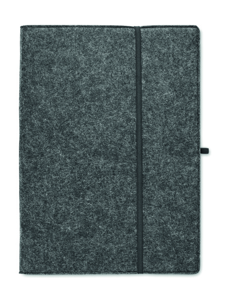 Feltnote A4 folder, RPET felt, 100 recycled pages
