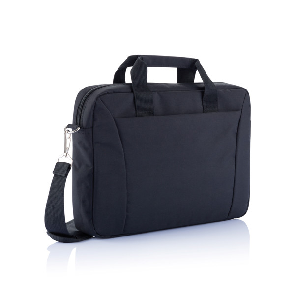 15,4” computertaske PVC fri, sort