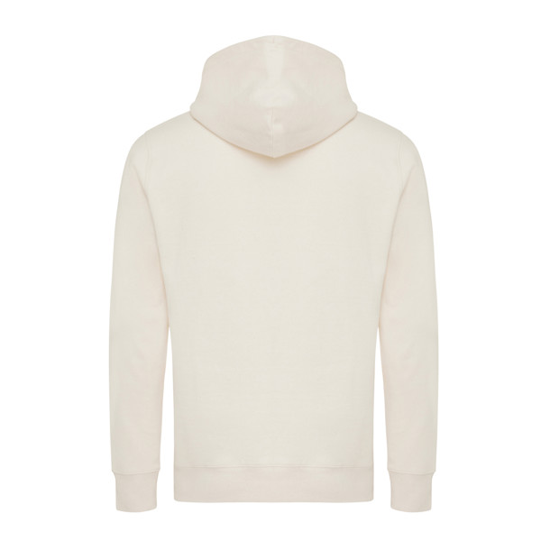 Lehká mikina s kapucí Iqoniq Rila z recykl. bavlny - Natural Raw / XXXL