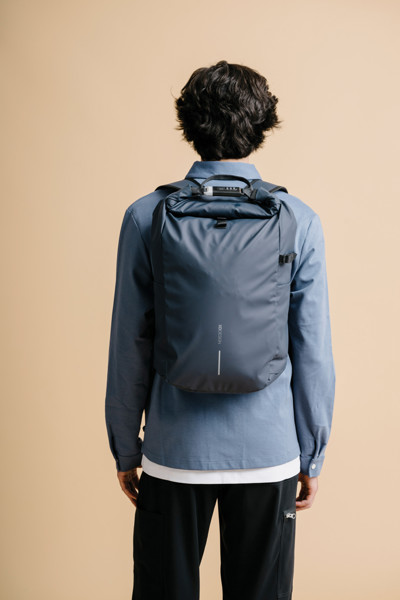 Sac à dos antivol et étanche Urban - Bleu Marine / Noir