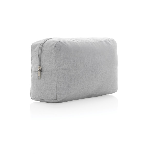 Impact Aware toiletry bag, recycled canvas 285 gsm - Grey